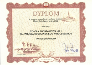 Dyplom za promocję miasta_1